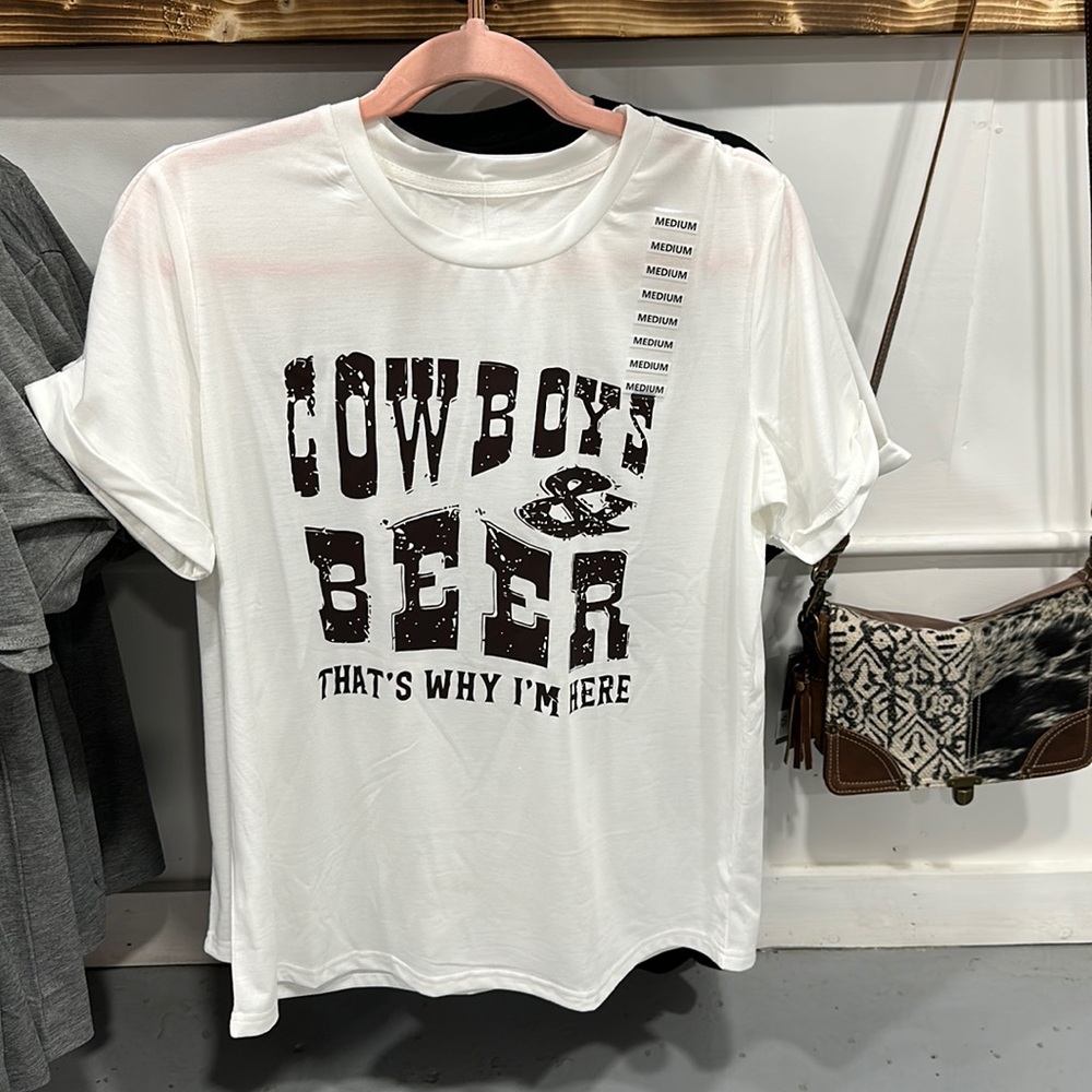 Cowboys and beer that’s why I’m here !